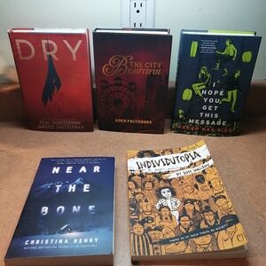 5 young adult books Owlcrate signed 1st edition